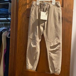 Boys khaki joggers with tags